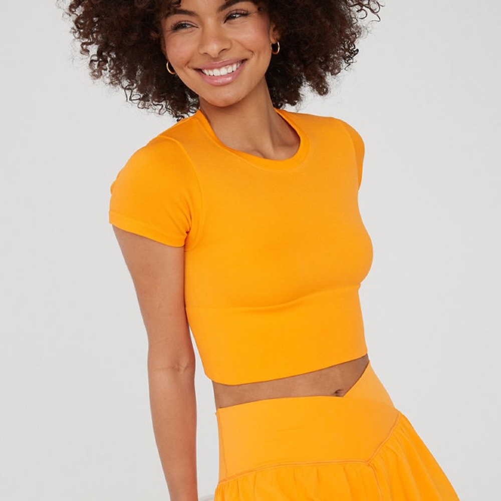 OFFLINE By Aerie Sidewalk Seamless Cropped T-Shirt